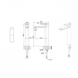 Смеситель для раковины Bravat Eddie F1369402BW-A9-ENG 287803 черный