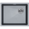 Мойка для кухни Paulmark Lumi UNI-SKEW LU55SK-GRM 55.5x44 серый металлик