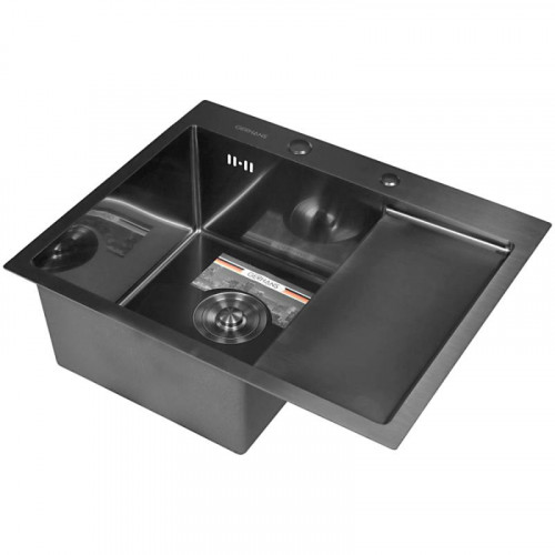 Мойка для кухни Gerhans K35848B-L 58x48 графит