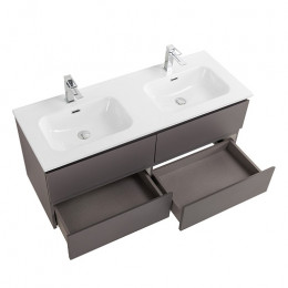 BelBagno Тумба с раковиной Kraft 120-2 подвесная Темно-Серый матовый с раковиной BB1200-2-ETL