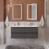BelBagno Тумба с раковиной Kraft 120-2 подвесная Темно-Серый матовый с раковиной BB1200-2-ETL