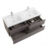 BelBagno Тумба с раковиной Kraft 120-2 подвесная Темно-Серый матовый с раковиной BB1200-2-ETL