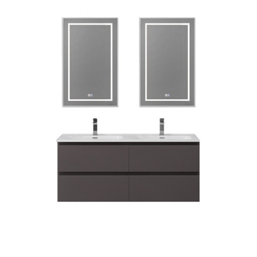 BelBagno Тумба с раковиной Kraft 120-2 подвесная Темно-Серый матовый с раковиной BB1200-2-ETL