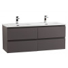 BelBagno Тумба с раковиной Kraft 120-2 подвесная Темно-Серый матовый с раковиной BB1200-2-ETL