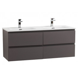BelBagno Тумба с раковиной Kraft 120-2 подвесная Темно-Серый матовый с раковиной BB1200-2-ETL