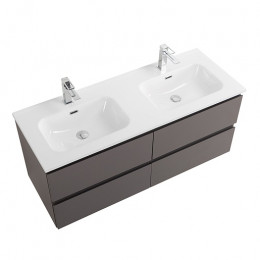 BelBagno Тумба с раковиной Kraft 120-2 подвесная Темно-Серый матовый с раковиной BB1200-2-ETL