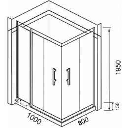 Parly Душевой уголок QZ81B