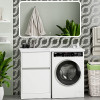 Misty Мебель для ванной с раковиной под стиральную машину Ингрид 120 L белая