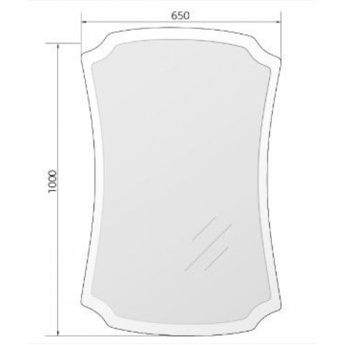 Зеркало 1Marka Neoclassic 2, 65