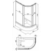 Triton  Душевой уголок Риф В 120x80 L