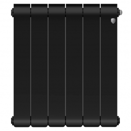 Радиатор биметаллический Royal Thermo Infinity 300 Noir Sable 6 секций, боковое подключение