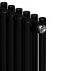 Трубчатый дизайн-радиатор Royal Thermo Shift R22 C2180 8 секций, черный, боковое подключение