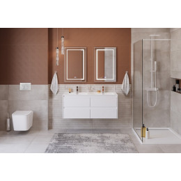 BelBagno Тумба с раковиной Kraft 120-2 Bianco Opaco