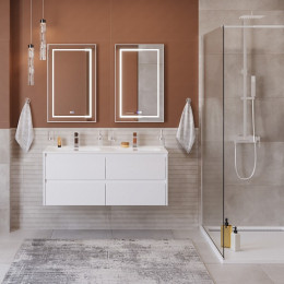 BelBagno Тумба с раковиной Kraft 120-2 Bianco Opaco