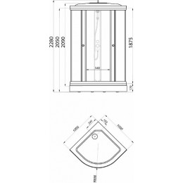Triton  Душевой уголок Ультра А 100x100
