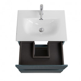 BelBagno Тумба с раковиной Uno mini 50 подвесная Голубой матовый с раковиной BB-8099-3-50