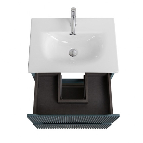 BelBagno Тумба с раковиной Uno mini 50 подвесная Голубой матовый с раковиной BB-8099-3-50