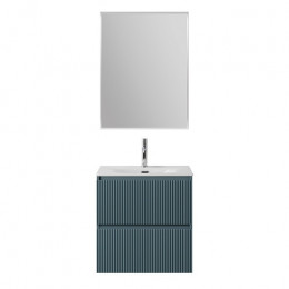 BelBagno Тумба с раковиной Uno mini 50 подвесная Голубой матовый с раковиной BB-8099-3-50