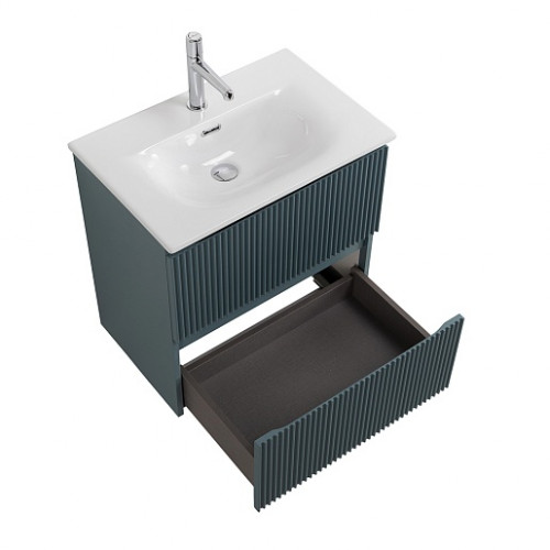 BelBagno Тумба с раковиной Uno mini 50 подвесная Голубой матовый с раковиной BB-8099-3-50