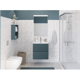BelBagno Тумба с раковиной Uno mini 50 подвесная Голубой матовый с раковиной BB-8099-3-50