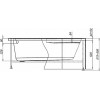 Aquanet Каркас для ванны Mia 140 L