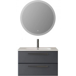 BelBagno Мебель для ванной Eco Cer-N 80 CZR-8095-80 grafito ручки матовые чёрные
