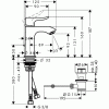Смеситель для раковины Hansgrohe Metris 31088000