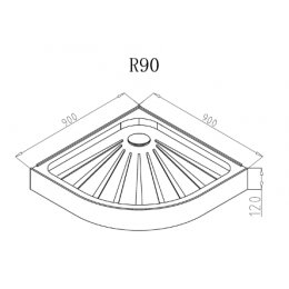 Ceruttispa Поддон для душа R90