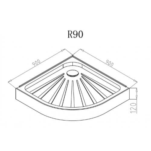 Ceruttispa Поддон для душа R90