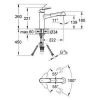 Смеситель для кухни Grohe Eurodisc Cosmopolitan 32257002 с выдвижной лейкой