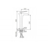 Смеситель для раковины Frap F1052-53 белый/хром