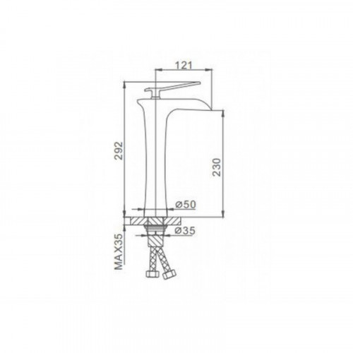 Смеситель для раковины Frap F1052-53 белый/хром