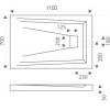 Good Door Поддон для душа Атриум 110x70