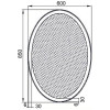 Зеркало Aquanet Комо 6085 LED