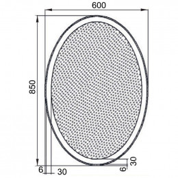 Зеркало Aquanet Комо 6085 LED