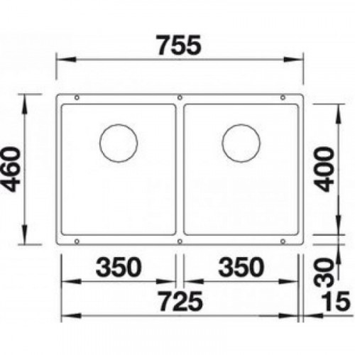 Кухонная мойка Blanco Subline 350/350-U, антрацит