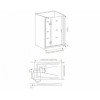 Good Door Душевое ограждение Saturn WTW-140-C-CH-R