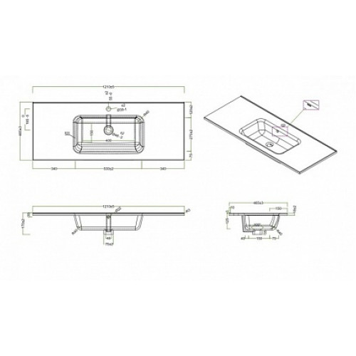 BelBagno Мебель для ванной ETNA 1200 Rovere Nature, BTN