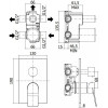 Смеситель для душа Paffoni Tilt TI019ST/M сталь