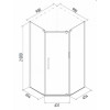 Erlit Душевой уголок ER 10109V-C4