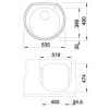 Мойка Blanco Rondo Val 513313 сталь полированная