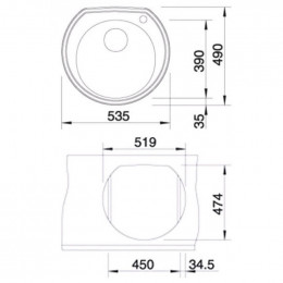 Мойка Blanco Rondo Val 513313 сталь полированная