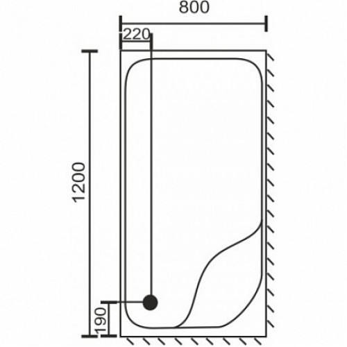 Royal Bath Душевой поддон RB 8120BP R