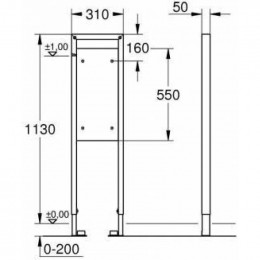 Инсталляция для поручней Grohe 38559001