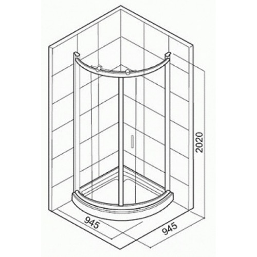 Appollo Душевой уголок TS-0515III L