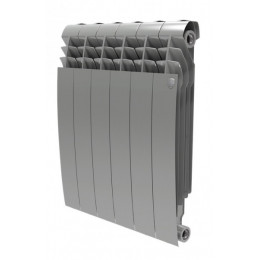 Радиатор биметаллический Royal Thermo BiLiner 500 Satin Silver 6 секций, боковое подключение