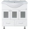 Misty Мебель для ванной Латте 85 L 2 ящика белая