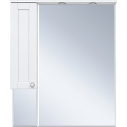 Misty Мебель для ванной Латте 85 L 2 ящика белая