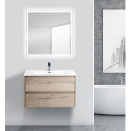 BelBagno Тумба с раковиной KRAFT 800 Rovere Galifax Bianco