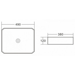 BelBagno Накладная раковина BB1321 49 см